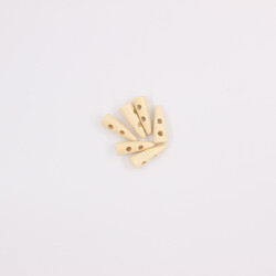 PUKKA - Ahşap Fildişi Çoban Düğme(6 Ad.)-30mm-No:5