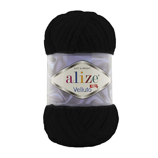 Alize Velluto 0060 Siyah - 1