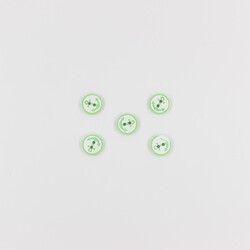 PUKKA - Çapa Baskılı Bebe Düğme(5 Ad.)-Yeşil-No:4