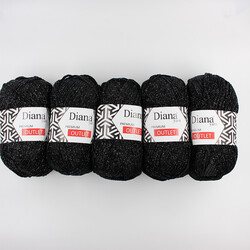 PUKKA - Diana Yarn Premium Outlet Simli(5 adet-İnce) 44