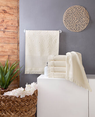 BULTEKS JAKARLI KADİFE HAVLU 30*50 main image 1