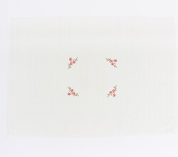 FİESTA - FİESTA SOFT BUKLE JAKARLI NAKIŞLI PASPAS/50X70/2595-Krem