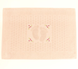 FİESTA - FİESTA SOFT BUKLE JAKARLI NAKIŞLI PASPAS/50X70/2595-Pudra