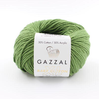 MAZZEL ロゴタオル ライムグリーン Gazzal Baby Cotton XL 3449 | Hobiyun