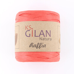 GİLAN - Gilan Rafya İp (250 gr.) No:4-Nar Çiçeği