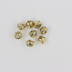 İTHAL - Gold Renk Kulplu Zil,Çan,Çıngırak,Metal-14mm