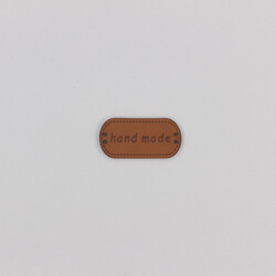 PUKKA - Hand Made Deri Etiket Oval A.Kahve-No;1