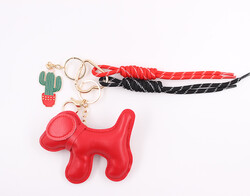 İTHAL - Kırmızı Köpek- Kaktüs Uçlu Anahtarlık