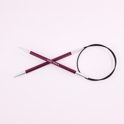 KNİTPRO - Knitpro Zing 150cm Misinalı Şiş 6mm