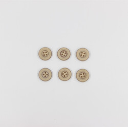 PUKKA - Manto Düğmesi(6 Ad.)-18mm-Bej-No:1