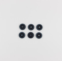 PUKKA - Manto Düğmesi(6 Ad.)-18mm-Gece Mavisi-No:1