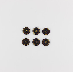 PUKKA - Manto Düğmesi(6 Ad.)-18mm-Kahve-No:1
