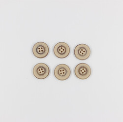 PUKKA - Manto Düğmesi(6 Ad.)-23mm-Bej-No:2