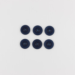 PUKKA - Manto Düğmesi(6 Ad.)-23mm-Lacivert-No:2