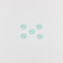 PUKKA - Maymun Baskılı Bebe Düğme(5 Ad.)-Su Yeşili-No:6