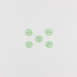 PUKKA - Maymun Baskılı Bebe Düğme(5 Ad.)-Yeşil-No:4