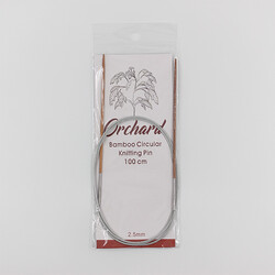 ORCHARD - Orchard Bambu Metal Misinalı Örgü Şişi 100cm. No:2,5mm