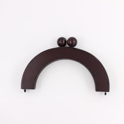 İTHAL - Ahşap Oval Boncuklu Çanta Sapı (20cm)
