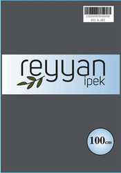 REYYAN - REYYAN İPEK DÜZ YAZMA 100CM POŞETLİ 053 K.Gri