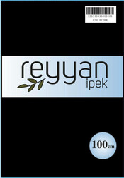 REYYAN - REYYAN İPEK DÜZ YAZMA 100CM POŞETLİ 070 Siyah