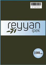 REYYAN - REYYAN İPEK DÜZ YAZMA 100CM POŞETLİ 091 Haki Koyu
