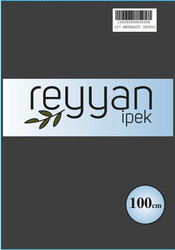 REYYAN - REYYAN İPEK DÜZ YAZMA 100CM POŞETLİ 107 Antrasit Koyu