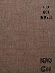 REYYAN - REYYAN İPEK DÜZ YAZMA 100CM POŞETLİ 136 Kül Koyu