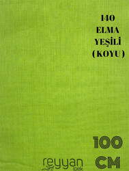 REYYAN - REYYAN İPEK DÜZ YAZMA 100CM POŞETLİ 140 Elma Yeşili Koyu